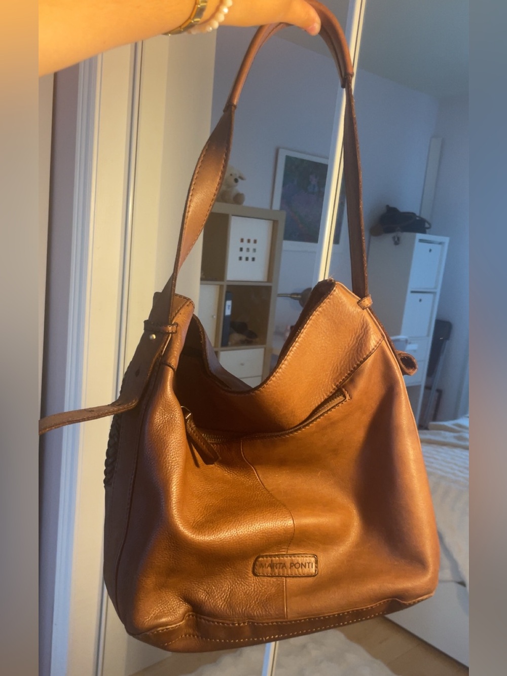 Brown Leather Shoulder Bag